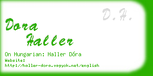 dora haller business card